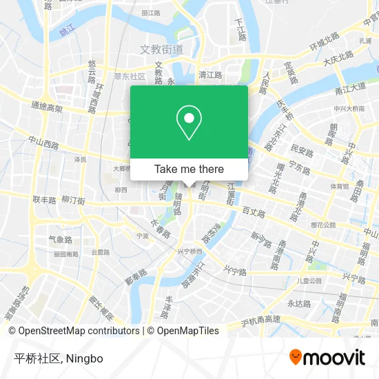 平桥社区 map