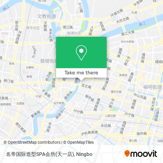 名帝国际造型SPA会所(天一店) map