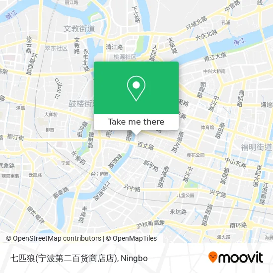 七匹狼(宁波第二百货商店店) map