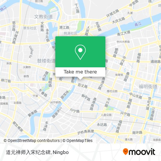 道元禅师入宋纪念碑 map