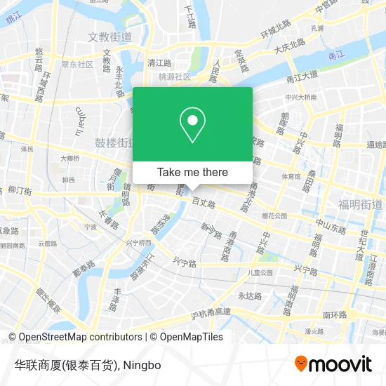 华联商厦(银泰百货) map