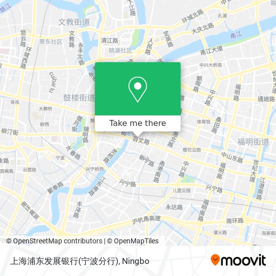 上海浦东发展银行(宁波分行) map