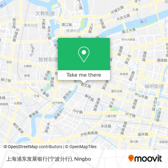 上海浦东发展银行(宁波分行) map