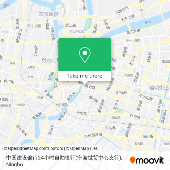 中国建设银行24小时自助银行(宁波世贸中心支行) map