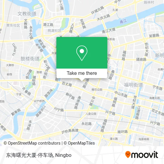 东海曙光大厦-停车场 map