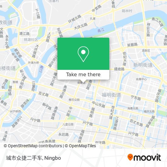 城市众捷二手车 map