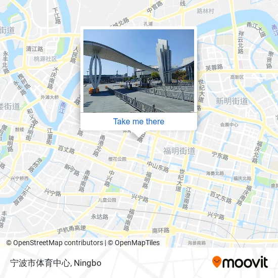 宁波市体育中心 map