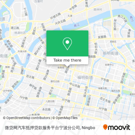 微贷网汽车抵押贷款服务平台宁波分公司 map