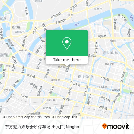 东方魅力娱乐会所停车场-出入口 map