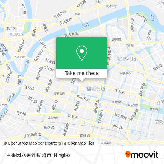 百果园水果连锁超市 map