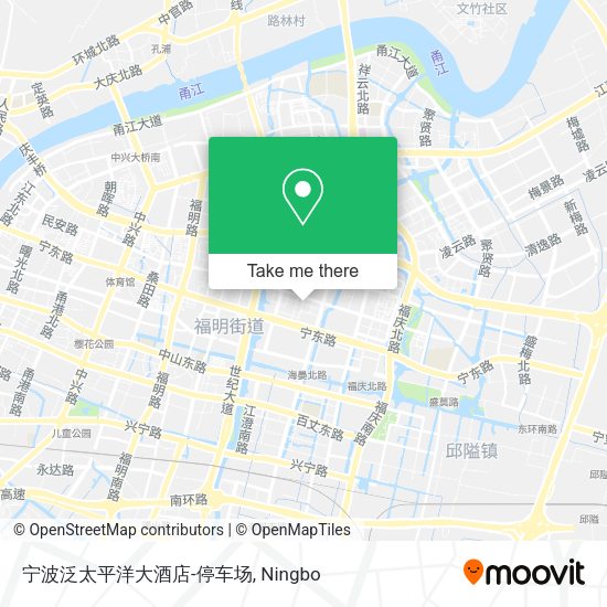 宁波泛太平洋大酒店-停车场 map