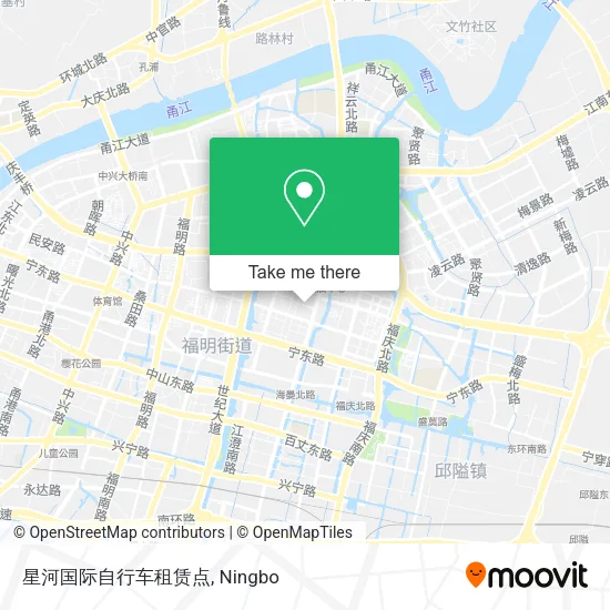 星河国际自行车租赁点 map