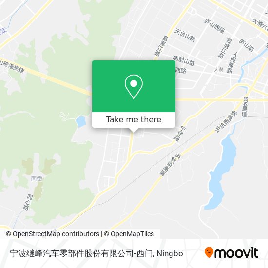 宁波继峰汽车零部件股份有限公司-西门 map