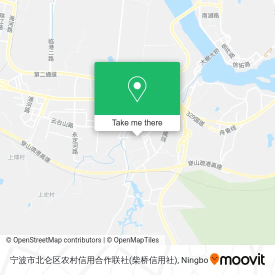 宁波市北仑区农村信用合作联社(柴桥信用社) map