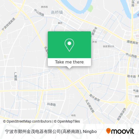 宁波市鄞州金茂电器有限公司(高桥南路) map