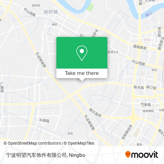 宁波明望汽车饰件有限公司 map