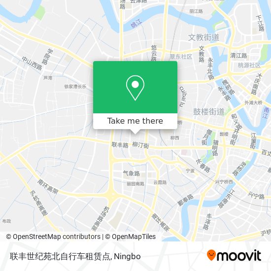 联丰世纪苑北自行车租赁点 map