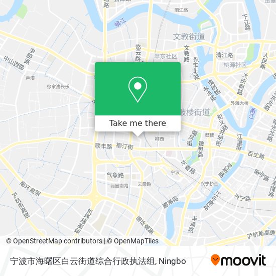 宁波市海曙区白云街道综合行政执法组 map