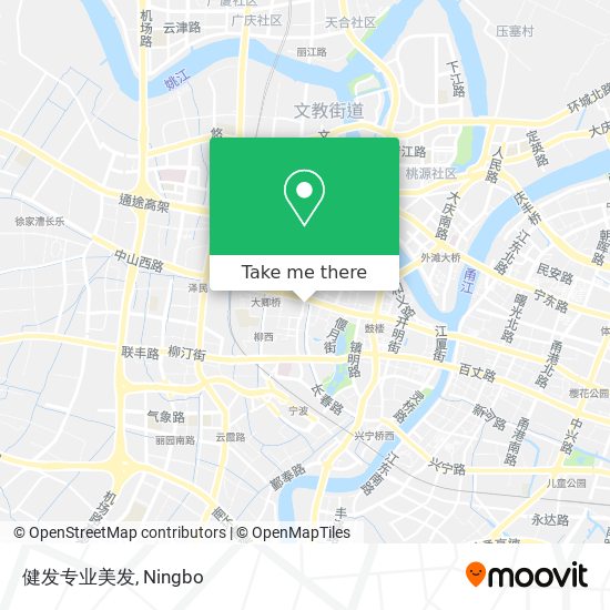 健发专业美发 map
