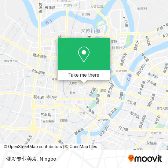 健发专业美发 map