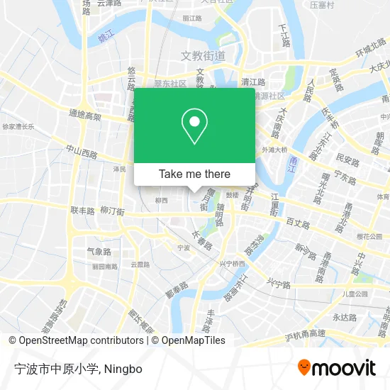 宁波市中原小学 map
