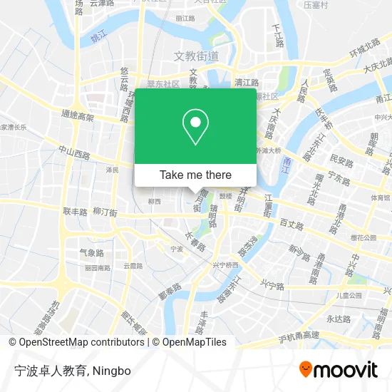 宁波卓人教育 map