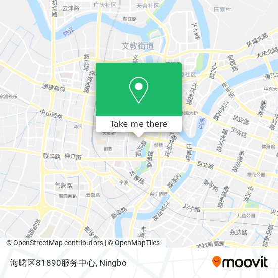 海曙区81890服务中心 map