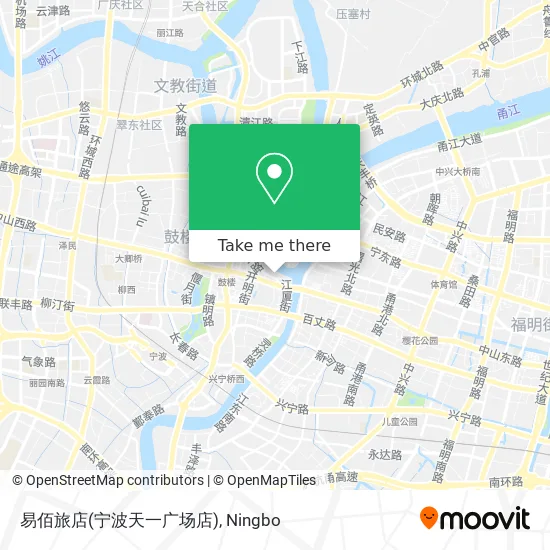 易佰旅店(宁波天一广场店) map