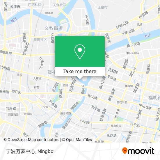 宁波万豪中心 map