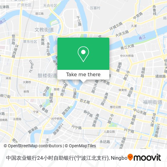 中国农业银行24小时自助银行(宁波江北支行) map