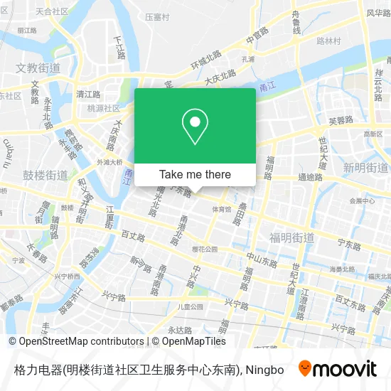 格力电器(明楼街道社区卫生服务中心东南) map