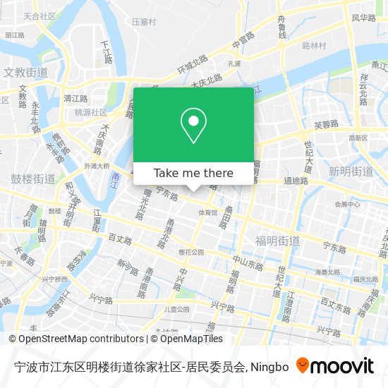 宁波市江东区明楼街道徐家社区-居民委员会 map