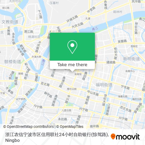浙江农信宁波市区信用联社24小时自助银行(惊驾路) map