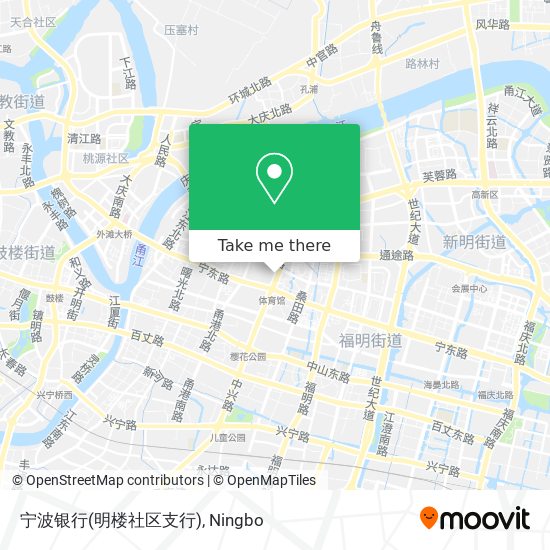 宁波银行(明楼社区支行) map