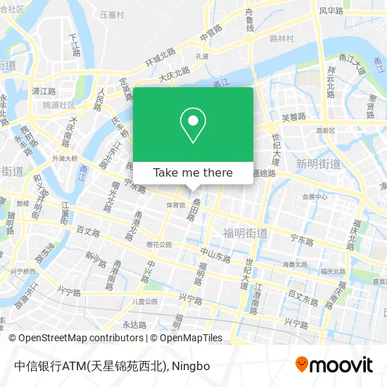 中信银行ATM(天星锦苑西北) map