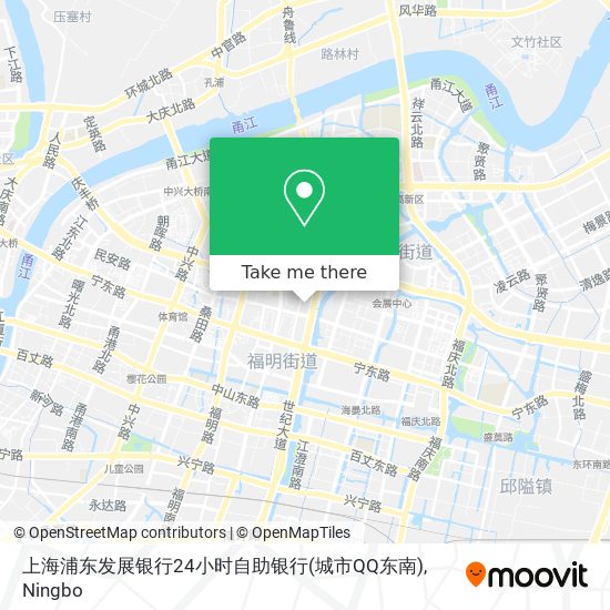 上海浦东发展银行24小时自助银行(城市QQ东南) map