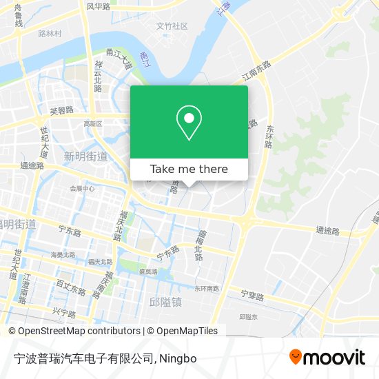 宁波普瑞汽车电子有限公司 map