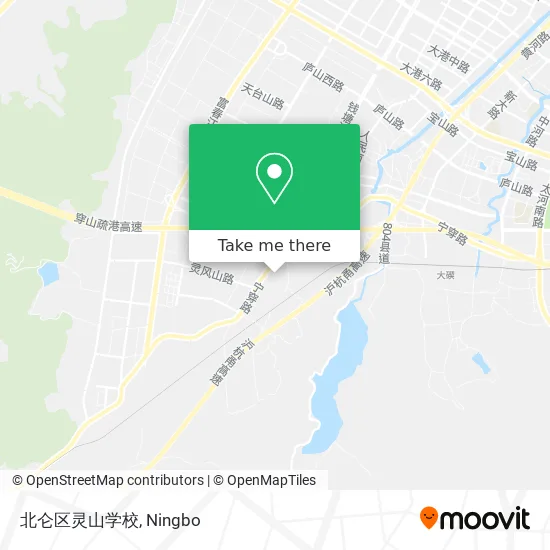 北仑区灵山学校 map