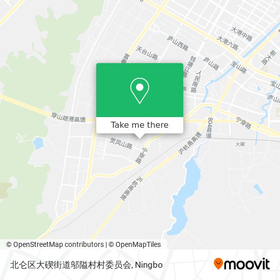 北仑区大碶街道邬隘村村委员会 map