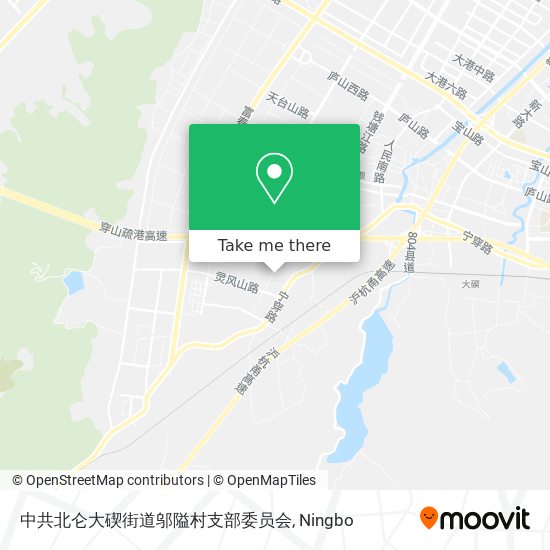 中共北仑大碶街道邬隘村支部委员会 map