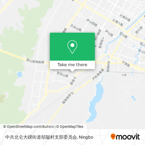 中共北仑大碶街道邬隘村支部委员会 map