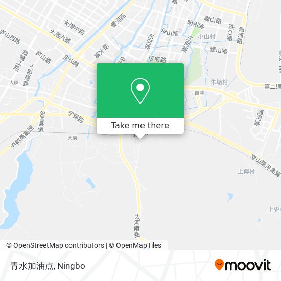 青水加油点 map