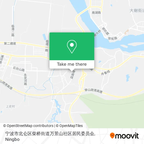 宁波市北仑区柴桥街道万景山社区居民委员会 map