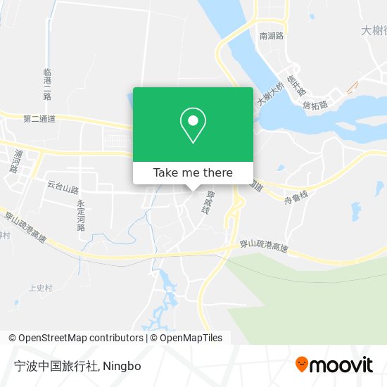 宁波中国旅行社 map