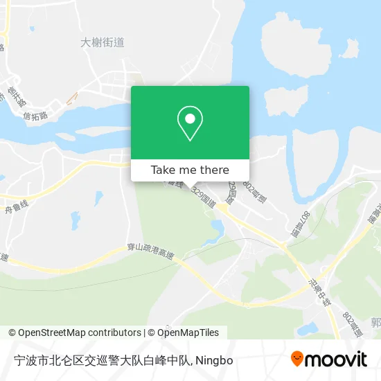 宁波市北仑区交巡警大队白峰中队 map