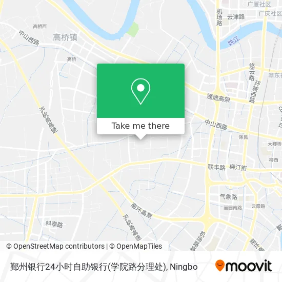 鄞州银行24小时自助银行(学院路分理处) map