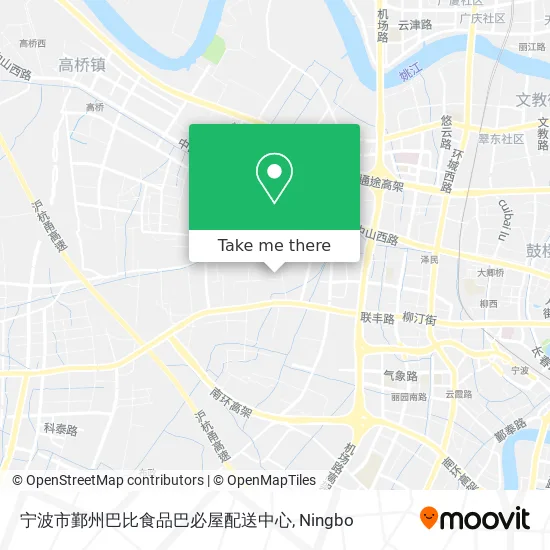 宁波市鄞州巴比食品巴必屋配送中心 map