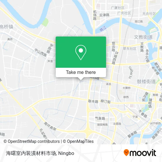 海曙室内装潢材料市场 map