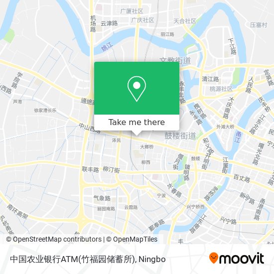 中国农业银行ATM(竹福园储蓄所) map