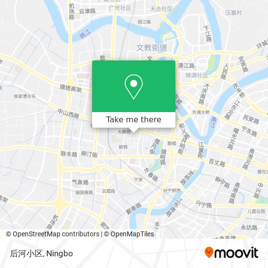 后河小区 map